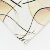 Messy virtuelle Blume in Gradiententönen Fleecedecke (Ecke)