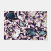 Messy virtuelle Blume in Gradiententönen Fußmatte (Vorderseite)