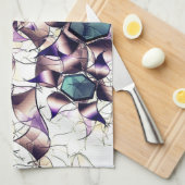 Messy virtuelle Blume in Gradiententönen Geschirrtuch (Viertel Falte)