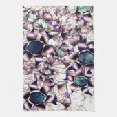 Messy virtuelle Blume in Gradiententönen Geschirrtuch (Vertikal)