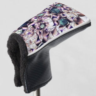 Messy virtuelle Blume in Gradiententönen Golf Headcover