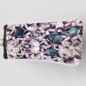 Messy virtuelle Blume in Gradiententönen Golf Headcover (Vorderseite)