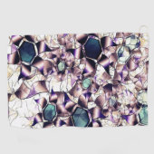 Messy virtuelle Blume in Gradiententönen Golfhandtuch (Horizontal)