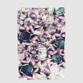 Messy virtuelle Blume in Gradiententönen Golfhandtuch (Vorderseite)