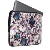 Messy virtuelle Blume in Gradiententönen Laptopschutzhülle (Vorne Rechts)