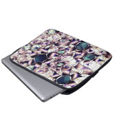 Messy virtuelle Blume in Gradiententönen Laptopschutzhülle (Vorne Knopf)