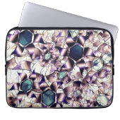 Messy virtuelle Blume in Gradiententönen Laptopschutzhülle (Vorderseite)