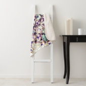 Messy virtuelle Blume in Gradiententönen Sherpadecke (Beispiel)