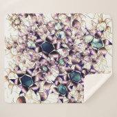 Messy virtuelle Blume in Gradiententönen Sherpadecke (Vorderseite (Horizontal))