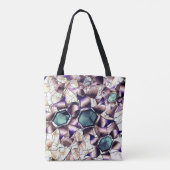 Messy virtuelle Blume in Gradiententönen Tasche (Rückseite)