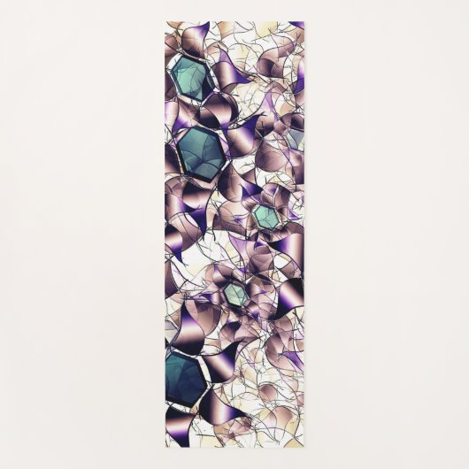 Messy virtuelle Blume in Gradiententönen Yogamatte (Vorderseite)