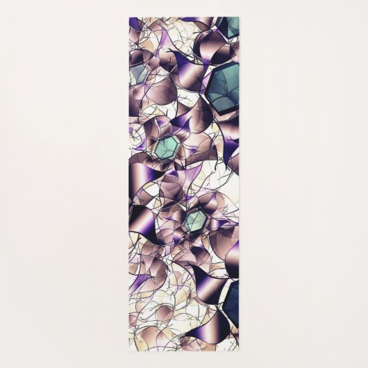 Messy virtuelle Blume in Gradiententönen Yogamatte (Rückseite)