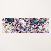 Messy virtuelle Blume in Gradiententönen Yogamatte (Vorderseite (Horizontal))