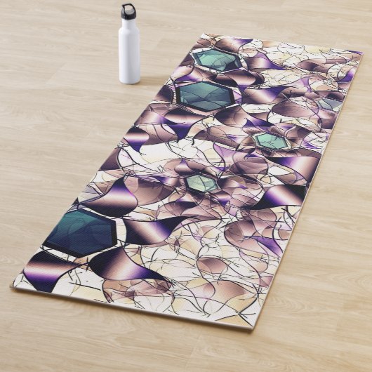 Messy virtuelle Blume in Gradiententönen Yogamatte (Beispiel)