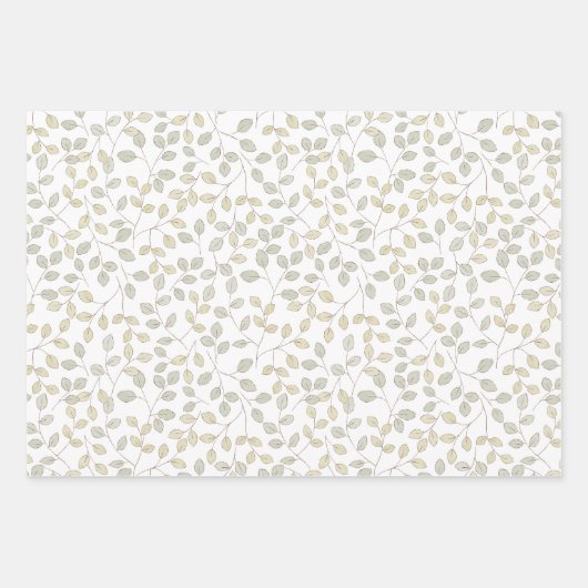 Messy Wildblumen Geschenkpapier Set (Vorderseite 2)