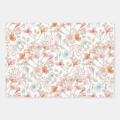 Messy Wildblumen Geschenkpapier Set (Vorderseite)