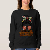 Mesy Bun Classy Until Kickoff American Football Sweatshirt (Vorderseite)