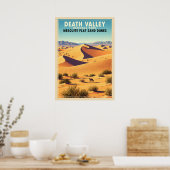 Mesziemlich Flat Sand Dunes Death Valley V01 Poster (Küche)