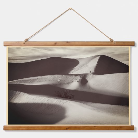 Mesziemlich Sand Dunes Death Valley Wandteppich Mit Holzrahmen (Vorne)