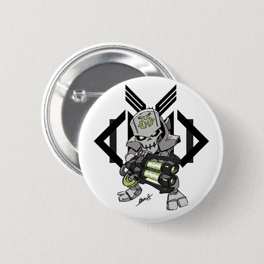 META Cyborg-Abzeichen Button (Vorne & Hinten)