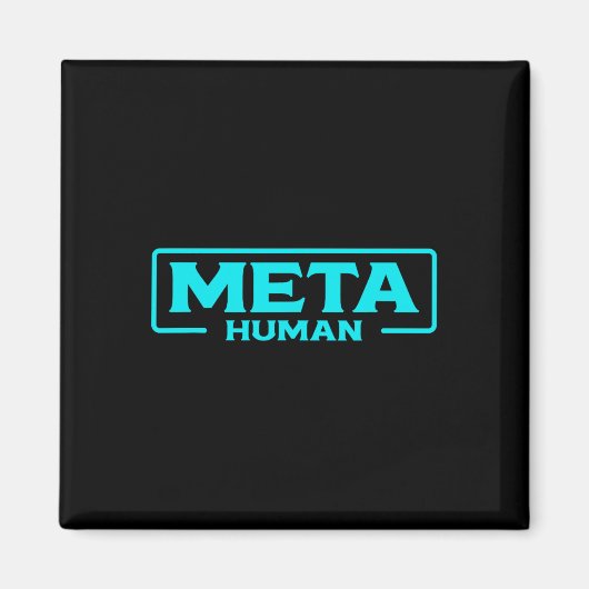 Meta Human Metaverse Vr Virtual Reality Spieler Magnet (Vorne)