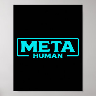 Meta Human Metaverse Vr Virtual Reality Spieler Poster