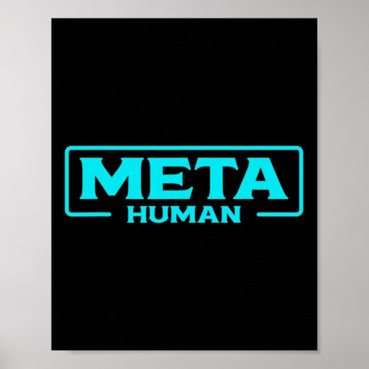 Meta Human Metaverse Vr Virtual Reality Spieler Poster (Vorne)