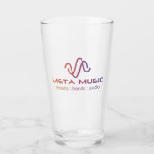 Meta Music Pint Glass Glas (Vorderseite)