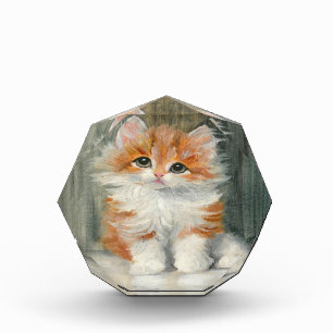 Meta Plückebaum Vintag Adorable Kitten Painting Fotoblock