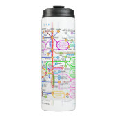 Metabolische Wegskarte Thermosbecher (Vorderseite)