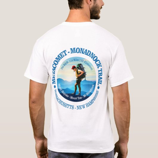 Metacomet-Monadnock Trail (Hiker C) T-Shirt (Rückseite)