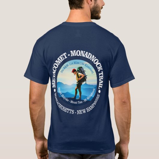 Metacomet-Monadnock Trail (Hiker C) T-Shirt (Rückseite)