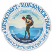 Metacomt-Monadnock-Pfad (Hiker C) Aufkleber (Vorderseite)