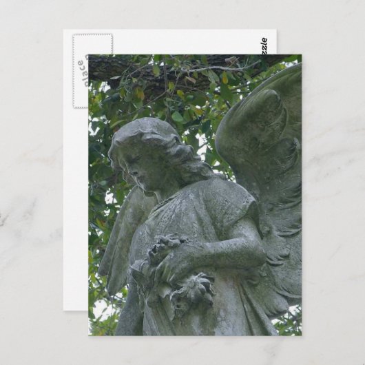 Metairie Angels Statues Postkarte (Vorne/Hinten)