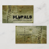 METAL 1 VISITENKARTE (Vorne/Hinten)