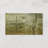 METAL 1 VISITENKARTE (Rückseite)