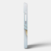 Metal 3-D-Look Kalligraphie-Initials Gold White Case-Mate iPhone Hülle (Rückseite / Links)