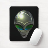 Metal Alien Head 02 Mousepad (Mit Mouse)