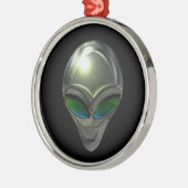 Metal Alien Head 02 Ornament Aus Metall (Links)