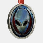 Metal Alien Head 03 Ornament (Rechts)