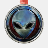 Metal Alien Head 03 Ornament (Vorne)