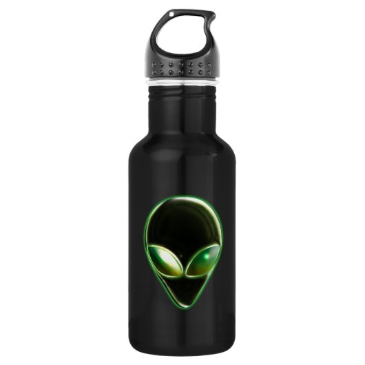 Metal Alien Head 04 Liberty Flasche Edelstahlflasche (Vorderseite)