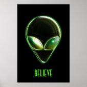 Metal Alien Head 04 Poster (Vorne)