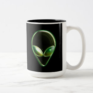 Metal Alien Head 04 Tasse