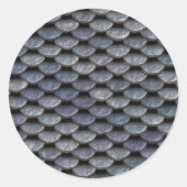 Metal Armor Plates Runder Aufkleber (Vorderseite)