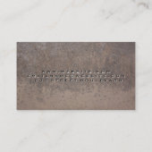 Metal aus gedrehter Textur | QR-Code Visitenkarte (Rückseite)