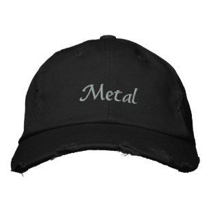 Metal bestickter leichter Text Baseballkappe Bestickte Kappe