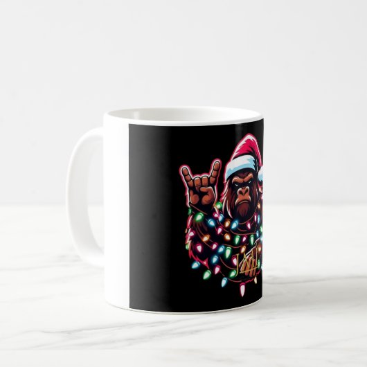 METAL BIGFOOT CHRISTMAS PARTY KAFFEETASSE (Vorderseite Links)