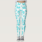 Metal Blue Sparkle Leggings (Vorderseite)