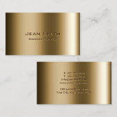 Metal Bronze Wedding Planner Business Card Visitenkarte (Vorne/Hinten)